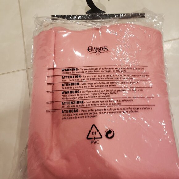 Charades Pink Poodle Dress Adult Costume Size Small - Picture 3 of 3